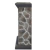 Electric Fireplace Heater With Mantel Dark Stone - Image 5