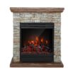 Stone Design Electric Fireplace Heater & Mantel - Image 8