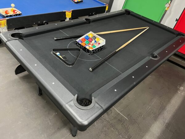 7FT Modern Fold Away Pool Table- Billiard Table (Black Felt) - Image 2