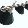 Quality Pool Table Light Brushed with 3 x Green Shades 1.5m