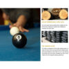 MACE 8FT Luxury Slate Pool/Billiard/Snooker Table – Pecan & Green - Image 7