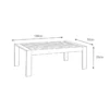 Paris 4 Piece White Aluminium Sofa Lounge Set - Grey Cushion - Image 7