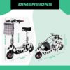 Electric Scooter 600W 35KM/H Motor 8 inch Foldable Portable Commuter Bike - Image 2