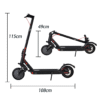 2024 New 900W Electric Scooter Max 40km/h 50Km Range Foldable E Bike Daul Shock absorber - Image 2