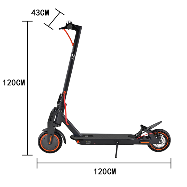 Electric Scooter 900W 40KM/H Foldable Travel E-Bike w/ Shock Absorber - Image 2