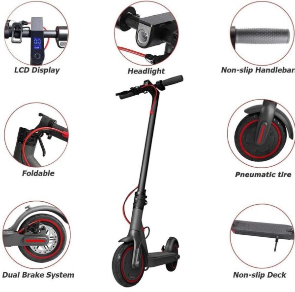 50KM Electric Scooter 800W Foldable Travel Escooter Adults Riding Commuter Bike - Image 9