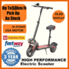 10'' Off Road Electric Scooter 50KM/H 12000W Black High Speed Electric Motor Adult Glow eBike - Image 2