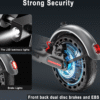 50KM Electric Scooter 800W Foldable Travel Escooter Adults Riding Commuter Bike