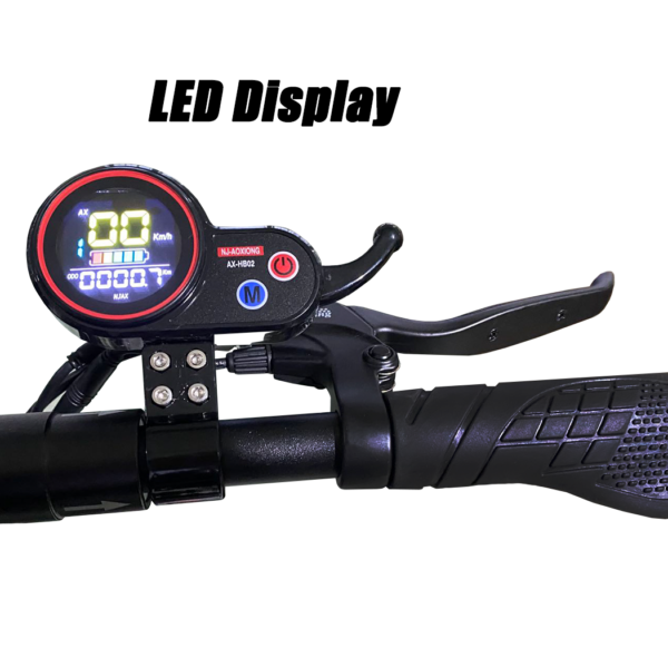 10'' Off Road Electric Scooter 50KM/H 1000W Black Blue High Speed Electric Motor Adult Glow eBike - Image 2