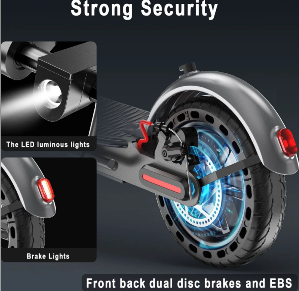 50KM Commuter Electric Scooter Adult 800W 40KM/H Long Range Travel Fold E-Bike - Image 6