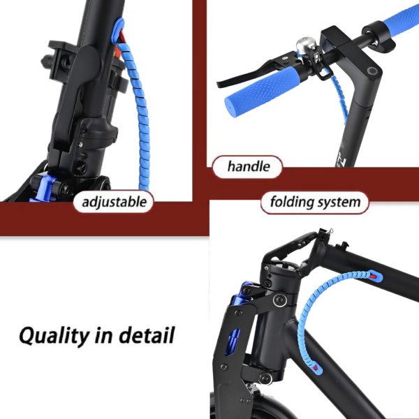 Electric Scooter 900W 40KM/H Foldable Travel E-Bike w/ Shock Absorber - Image 4