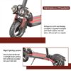 10'' Off Road Electric Scooter 50KM/H 12000W Black High Speed Electric Motor Adult Glow eBike - Image 3