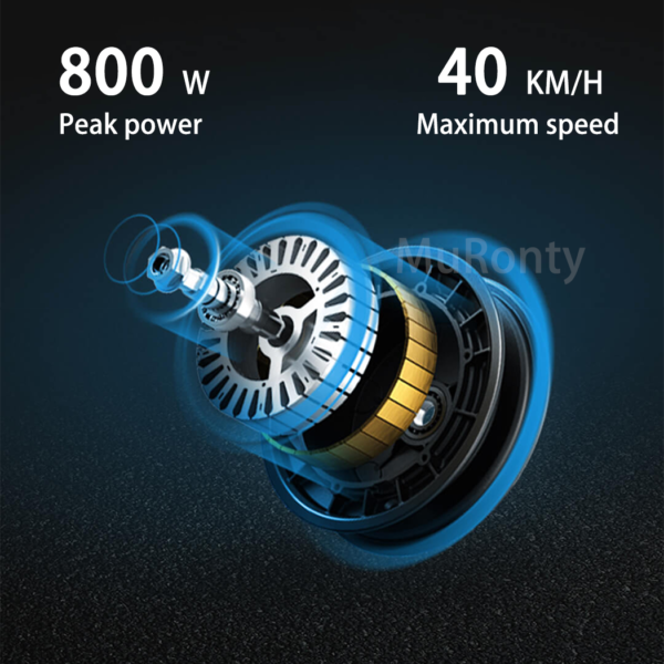 Portable Electric Scooter 50KM/H 50KM 1200W Black Adult Foldable Travel E Bike - Image 8