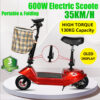 Electric Scooter 600W 35KM/H Motor 8 inch Foldable Portable Commuter Bike - Image 12
