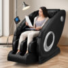 HOMASA Electric Massage Chair Full Body Recliner Chair w/ Touch Screen Black - Image 2