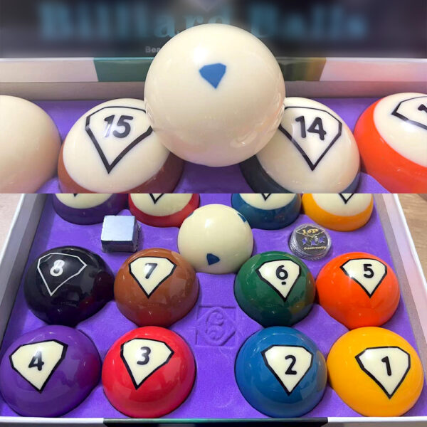 MACE Diamond 2-1/4-Inch Advanced Pool Balls For Pool Billiards Table - Image 2