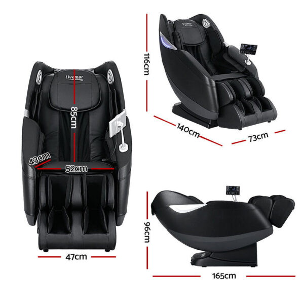 Livemor Massage Chair Electric Recliner SL-track Full Body 3D Massager Flynn - Image 2