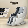Livemor Massage Chair Electric Recliner SL-track Shiatsu Massager White Varitas - Image 18