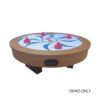 MACE Round Shape 36″ Air Hockey Table Walnut Frame Black Leg - Image 3