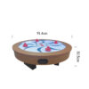 MACE Round Shape 36″ Air Hockey Table Walnut Frame Black Leg - Image 4