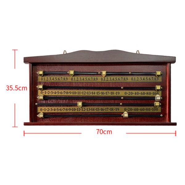 MACE 70×35.5cm Rubber Pointer Scoreboard Billiard Table Accessory – Red - Image 3