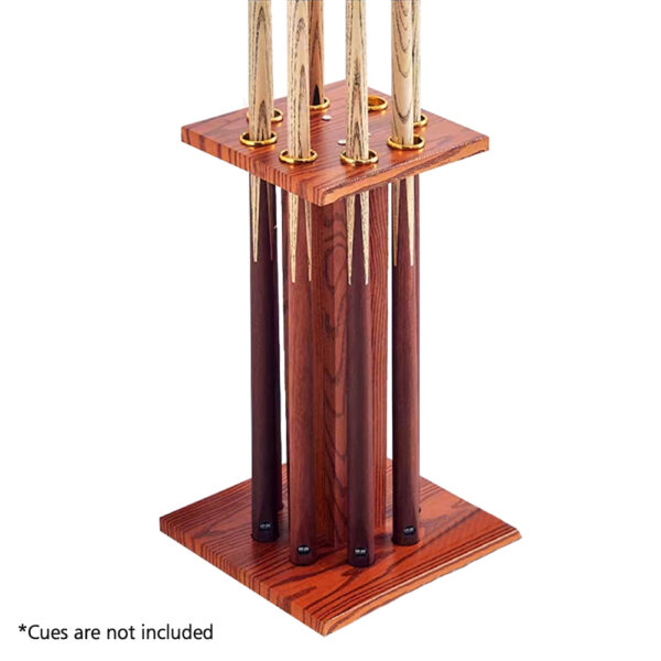 MACE Durable Billiard Cue Rack Pool Cue Stand With 8 Holes – Walnut - Image 2
