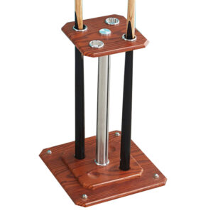 MACE Durable Billiard Cue Rack Pool Cue Stand With 4 Holes – Walnut