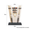 MACE Durable Pool Cue Stand Multifunctional Billiard Cue Rack – Black&White - Image 4