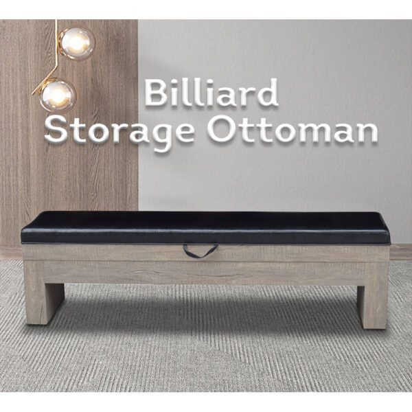 MACE 2 X 003 Storage Bench For Dining Pool Table – Vintage Wood Grain Color - Image 2