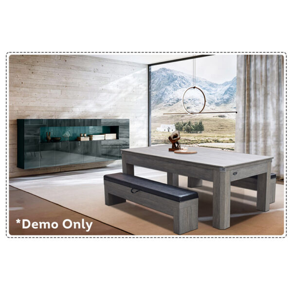 MACE 2 X 003 Storage Bench For Dining Pool Table – Vintage Wood Grain Color - Image 7