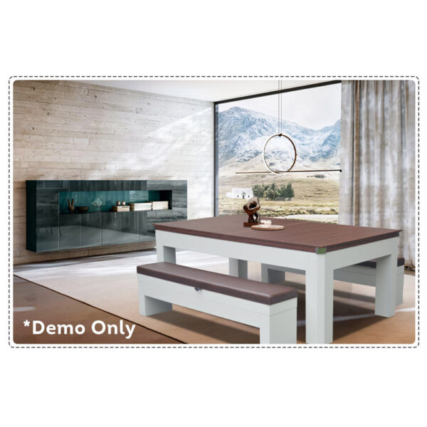 MACE 2 X 003 Storage Bench For Dining Pool Table – White Colour - Image 7