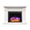 Berwick 2000W Electric Fireplace Heater White Mantel Suite with 30" Starlight Insert - Smartphone Control - Image 5