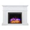 Hudson 2000W Electric Fireplace Heater White Mantel Suite With 30" Starlight Insert - Smartphone Control - Image 3