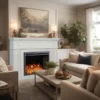 Hudson 2000W Electric Fireplace Heater White Mantel Suite With 30" Starlight Insert - Smartphone Control - Image 5