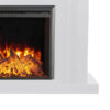 Kingsley 2000W Electric Fireplace Heater White Mantel Suite With 30" Starlight Insert - Smartphone Control - Image 8