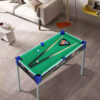 MACE 2Ft 8In Pool Table Black Frame Green Felt With Steel Legs - Image 2