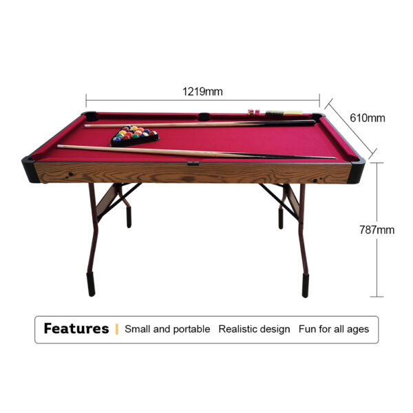 MACE 4FT Foldable Billiard Table Small And Portable - Image 6