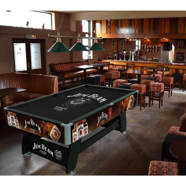 MACE JB Logo 8FT MDF Black Pool Snooker Billiards Table Free Accessory-Black - Image 3