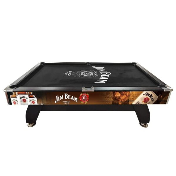 MACE JB Logo 8FT MDF Black Pool Snooker Billiards Table Free Accessory-Black - Image 2