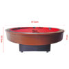 MACE 4-Player Round Shape 36″ Pool Table Brown Frame Red Felt - Image 6