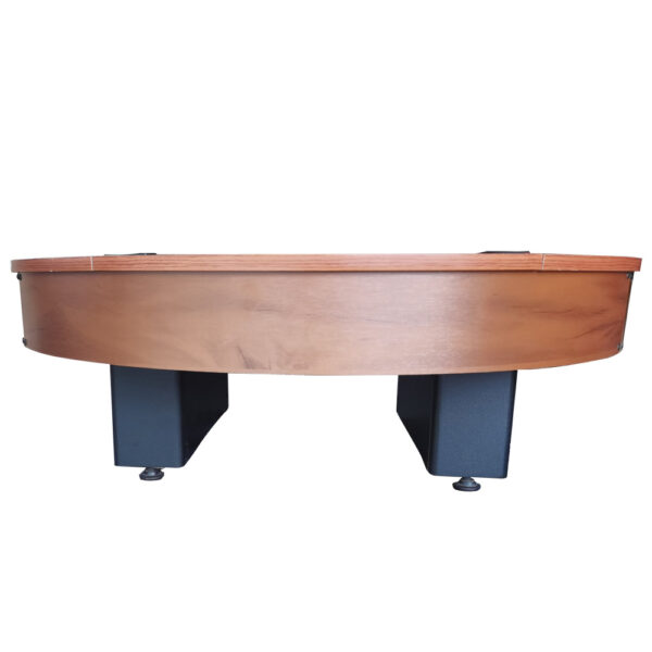 MACE 4-Player Round Shape 36″ Pool Table Brown Frame Red Felt - Image 5