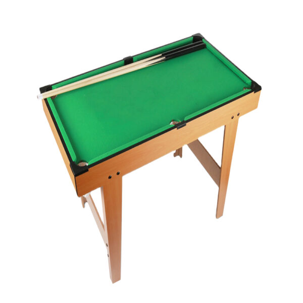 MACE 4FT Children Billiard Table Free Accessories Indoor Fun Game Family Game Set – Walnut & Green