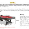 MACE 7FT EIFFEL Slate Pool / Billiards / Snooker Table W/ Dining Top - Image 9