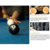MACE 8FT AU12 Mahogany Luxury Slate Pool / Billiards / Snooker Table – FY - Image 4