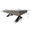 MACE 8FT XMAX Luxury Slate Pool / Billiards / Snooker Table With Dining Top - Image 4