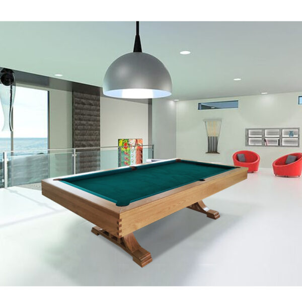 MACE WT01 8FT Slate Pool Snooker Table Billiards Table – Orange & Green - Image 2