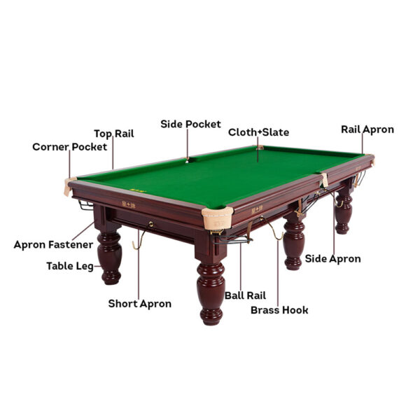 Xingpai Chinese Luxury Slate Table Pool Table XW118 - Image 8