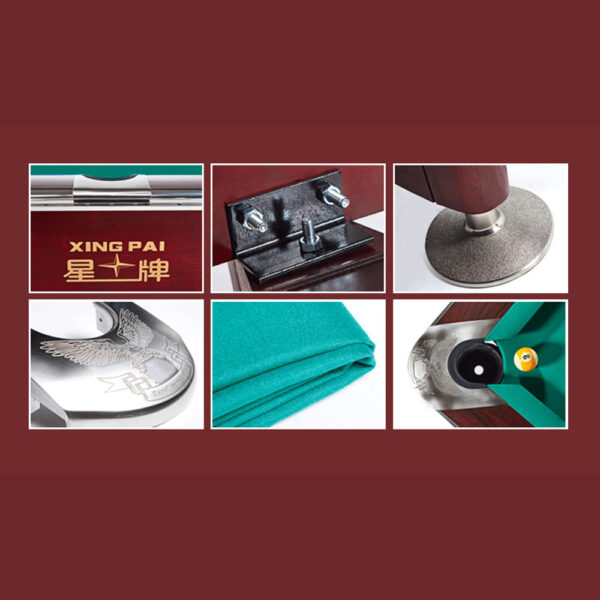 Xingpai American Pool Table XW136 TOURNAMENT Fancy Nine Ball Pool Table Open Pool Table - Image 11