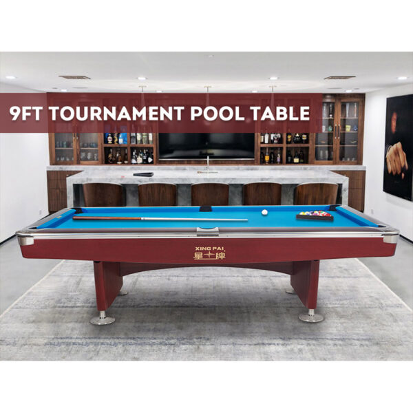 Xingpai American Pool Table XW136 TOURNAMENT Fancy Nine Ball Pool Table Open Pool Table - Image 2