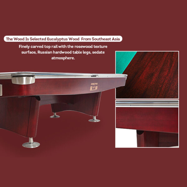 Xingpai American Pool Table XW136 TOURNAMENT Fancy Nine Ball Pool Table Open Pool Table - Image 7